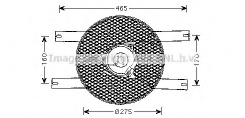 Ventilator, radiator SZ7507 AVA QUALITY COOLING - Gmv (electroventilator )