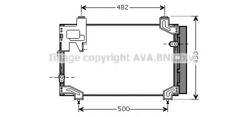 Condensator, climatizare TO5394 AVA QUALITY COOLING - Radiator clima