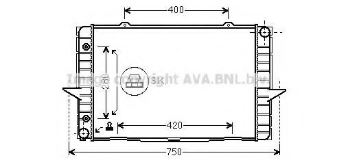 Radiator, racire motor VO2064 AVA QUALITY COOLING - Radiator apa/piese Radiator, racire motor VO2064 AVA QUALITY COOLING - Radiator apa/piese