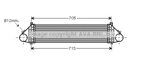 Intercooler, compresor VO4164 AVA QUALITY COOLING - Turbocompressor Intercooler, compresor VO4164 AVA QUALITY COOLING - Turbocompressor
