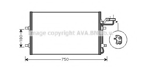 Condensator, climatizare VO5149 AVA QUALITY COOLING - Radiator clima Condensator, climatizare VO5149 AVA QUALITY COOLING - Radiator clima