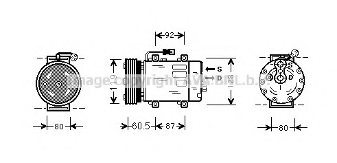 Compresor, climatizare VOK101 AVA QUALITY COOLING - Compresor/piese Compresor, climatizare VOK101 AVA QUALITY COOLING - Compresor/piese