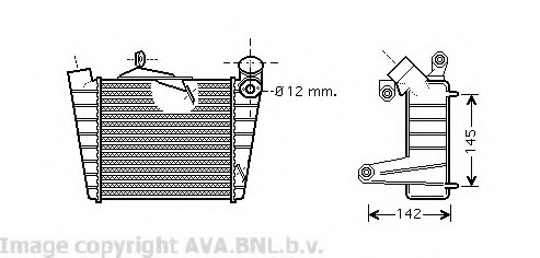 Intercooler, compresor VW4213 AVA QUALITY COOLING - Turbocompressor Intercooler, compresor VW4213 AVA QUALITY COOLING - Turbocompressor