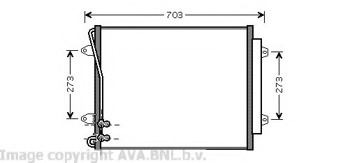 Condensator, climatizare VW5226 AVA QUALITY COOLING - Radiator clima Condensator, climatizare VW5226 AVA QUALITY COOLING - Radiator clima