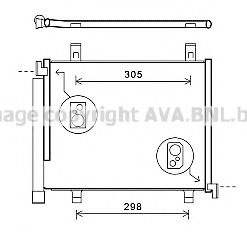 Condensator, climatizare VW5327 AVA QUALITY COOLING - Radiator clima