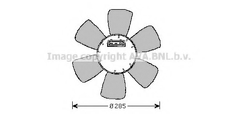 Ventilator, radiator VW7523 AVA QUALITY COOLING - Gmv (electroventilator )