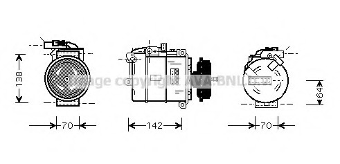 Compresor, climatizare VWAK087 AVA QUALITY COOLING - Compresor/piese Compresor, climatizare VWAK087 AVA QUALITY COOLING - Compresor/piese