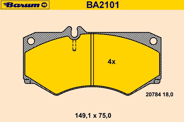 set placute frana,frana disc BA2101 BARUM - Frana disc set placute frana,frana disc BA2101 BARUM - Frana disc