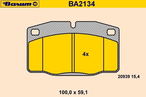 set placute frana,frana disc BA2134 BARUM - Frana disc set placute frana,frana disc BA2134 BARUM - Frana disc
