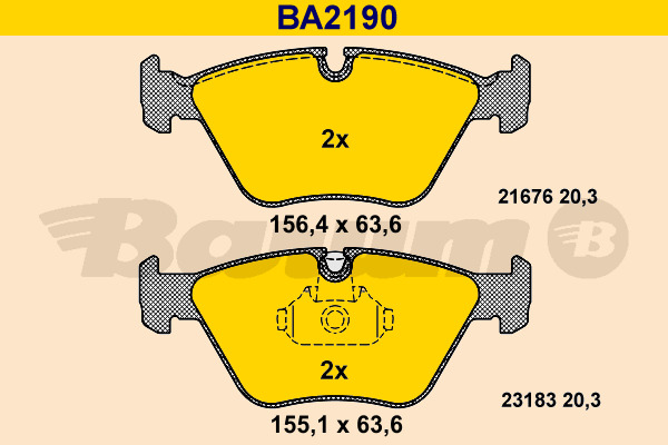 set placute frana,frana disc BA2190 BARUM - Frana disc set placute frana,frana disc BA2190 BARUM - Frana disc