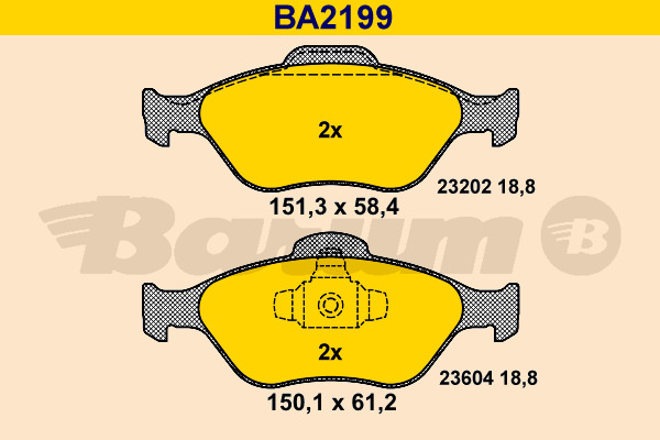 set placute frana,frana disc BA2199 BARUM - Set placute frana set placute frana,frana disc BA2199 BARUM - Set placute frana