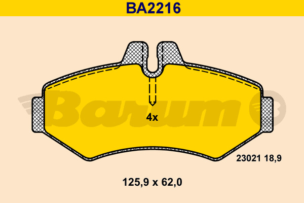 set placute frana,frana disc BA2216 BARUM - Frana disc set placute frana,frana disc BA2216 BARUM - Frana disc