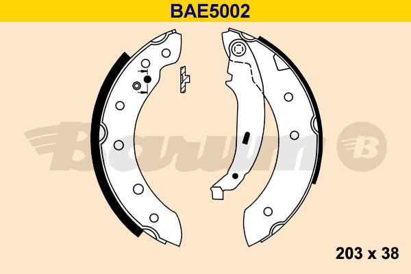 Set saboti frana BAE5002 BARUM - Frana tambur Set saboti frana BAE5002 BARUM - Frana tambur
