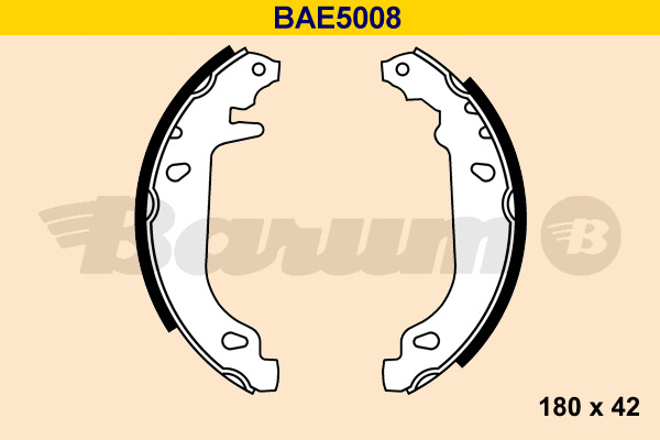 Set saboti frana BAE5008 BARUM - Material frictiune sabot frana/ sabot frana Set saboti frana BAE5008 BARUM - Material frictiune sabot frana/ sabot frana