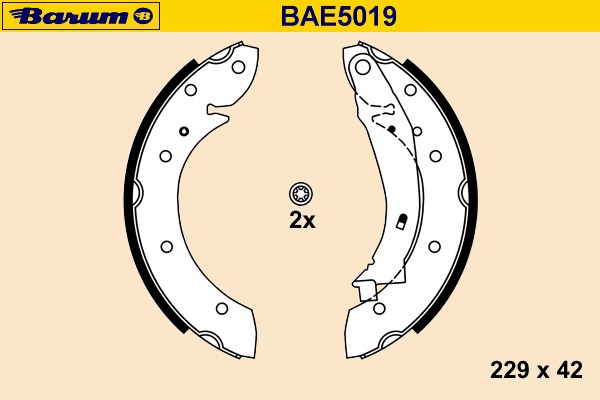Set saboti frana BAE5019 BARUM - Frana tambur Set saboti frana BAE5019 BARUM - Frana tambur
