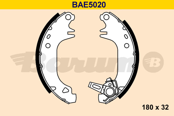 Set saboti frana BAE5020 BARUM - Frana tambur Set saboti frana BAE5020 BARUM - Frana tambur