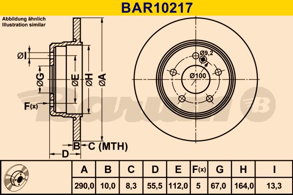 Disc frana BAR10217 BARUM - Disc frana Disc frana BAR10217 BARUM - Disc frana