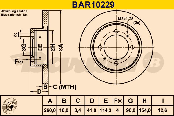 Disc frana BAR10229 BARUM - Disc frana Disc frana BAR10229 BARUM - Disc frana