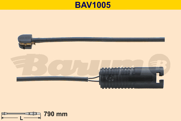 senzor de avertizare,uzura placute de frana BAV1005 BARUM - Indicator de uzura placute frana senzor de avertizare,uzura placute de frana BAV1005 BARUM - Indicator de uzura placute frana