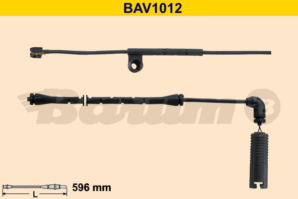 senzor de avertizare,uzura placute de frana BAV1012 BARUM - Indicator de uzura placute frana senzor de avertizare,uzura placute de frana BAV1012 BARUM - Indicator de uzura placute frana