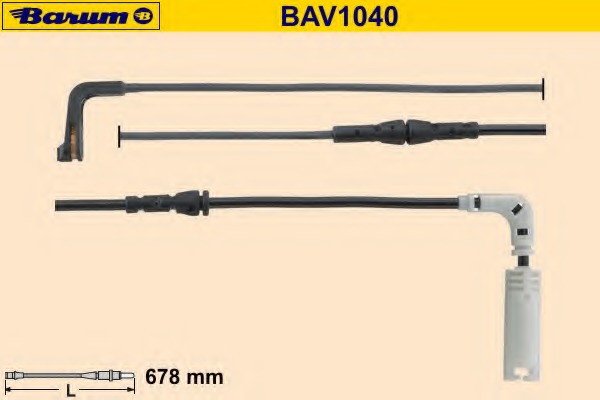 senzor de avertizare,uzura placute de frana BAV1040 BARUM - Indicator de uzura placute frana senzor de avertizare,uzura placute de frana BAV1040 BARUM - Indicator de uzura placute frana