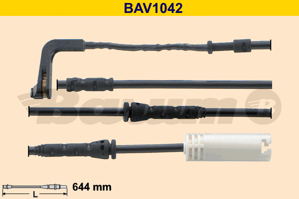 senzor de avertizare,uzura placute de frana BAV1042 BARUM - Indicator de uzura placute frana senzor de avertizare,uzura placute de frana BAV1042 BARUM - Indicator de uzura placute frana