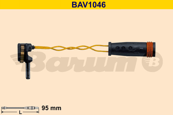 senzor de avertizare,uzura placute de frana BAV1046 BARUM - Set placute frana senzor de avertizare,uzura placute de frana BAV1046 BARUM - Set placute frana