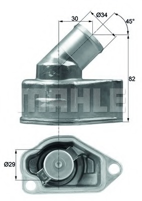 termostat,lichid racire TI 9 87 BEHR - Termostat