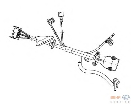 Reglaj, suflanta de interior 5HL 351 321-061 BEHR HELLA SERVICE - Motor ventilator/piese