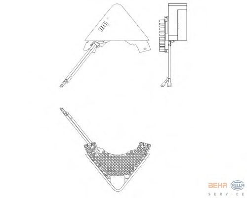 Reglaj, suflanta de interior 5HL 351 321-271 BEHR HELLA SERVICE - Motor ventilator/piese