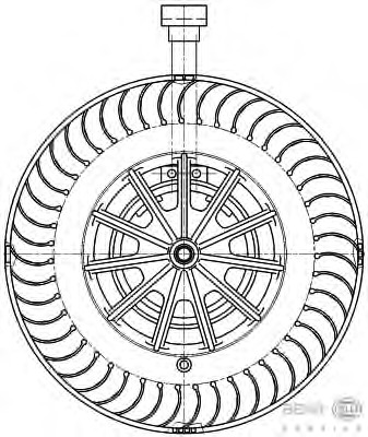 Ventilator, habitaclu 8EW 009 157-101 BEHR HELLA SERVICE - Motor ventilator/piese