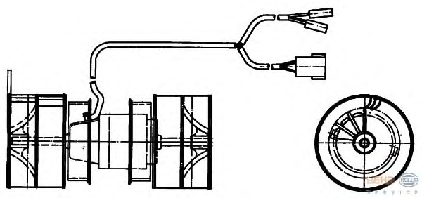 Ventilator, habitaclu 8EW 009 157-361 BEHR HELLA SERVICE - Motor ventilator/piese Ventilator, habitaclu 8EW 009 157-361 BEHR HELLA SERVICE - Motor ventilator/piese