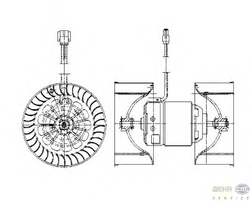 Ventilator, habitaclu 8EW 009 158-051 BEHR HELLA SERVICE - Motor ventilator/piese Ventilator, habitaclu 8EW 009 158-051 BEHR HELLA SERVICE - Motor ventilator/piese