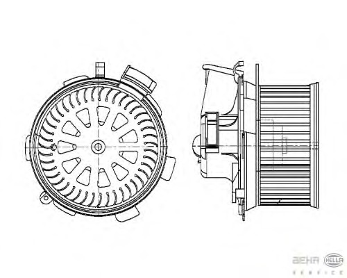 Ventilator, habitaclu 8EW 009 158-371 BEHR HELLA SERVICE - Motor ventilator/piese Ventilator, habitaclu 8EW 009 158-371 BEHR HELLA SERVICE - Motor ventilator/piese