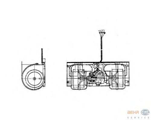 Ventilator, habitaclu 8EW 009 158-451 BEHR HELLA SERVICE - Motor ventilator/piese Ventilator, habitaclu 8EW 009 158-451 BEHR HELLA SERVICE - Motor ventilator/piese