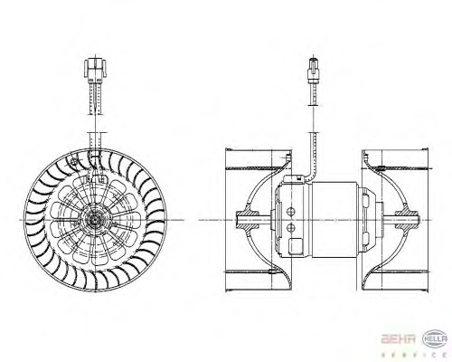 Ventilator, habitaclu 8EW 009 159-201 BEHR HELLA SERVICE - Motor ventilator/piese Ventilator, habitaclu 8EW 009 159-201 BEHR HELLA SERVICE - Motor ventilator/piese