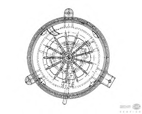 Ventilator, habitaclu 8EW 009 159-251 BEHR HELLA SERVICE - Motor ventilator/piese