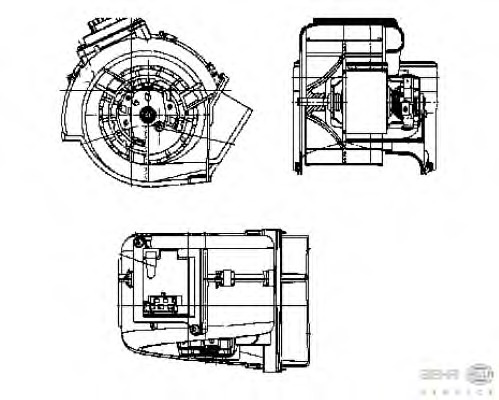 Ventilator, habitaclu 8EW 009 159-371 BEHR HELLA SERVICE - Motor ventilator/piese Ventilator, habitaclu 8EW 009 159-371 BEHR HELLA SERVICE - Motor ventilator/piese