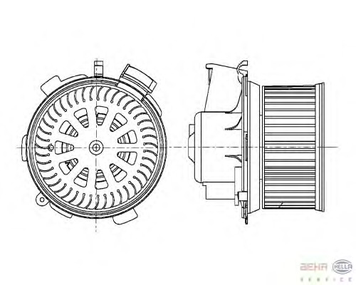 Ventilator, habitaclu 8EW 009 159-481 BEHR HELLA SERVICE - Motor ventilator/piese Ventilator, habitaclu 8EW 009 159-481 BEHR HELLA SERVICE - Motor ventilator/piese