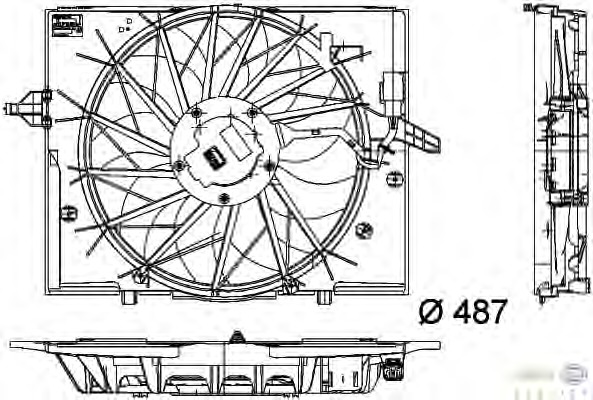 Ventilator, radiator 8EW 351 034-271 BEHR HELLA SERVICE - Ventilator radiator Ventilator, radiator 8EW 351 034-271 BEHR HELLA SERVICE - Ventilator radiator