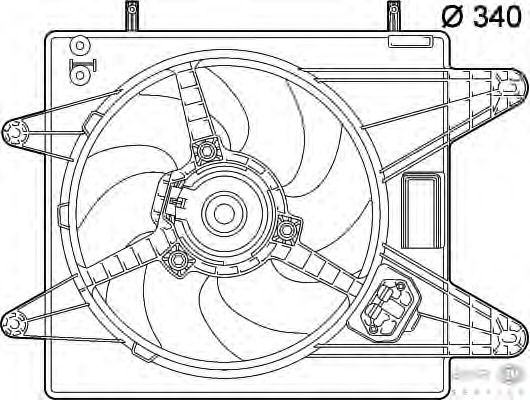 Ventilator, radiator 8EW 351 039-431 BEHR HELLA SERVICE - Gmv (electroventilator ) Ventilator, radiator 8EW 351 039-431 BEHR HELLA SERVICE - Gmv (electroventilator )