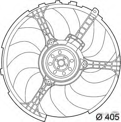 Ventilator, radiator 8EW 351 039-551 BEHR HELLA SERVICE - Gmv (electroventilator ) Ventilator, radiator 8EW 351 039-551 BEHR HELLA SERVICE - Gmv (electroventilator )