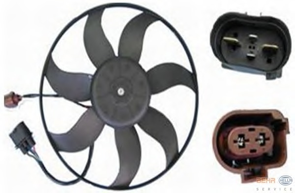 Ventilator, radiator 8EW 351 039-791 BEHR HELLA SERVICE - Ventilator radiator