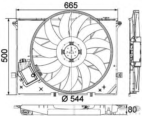 Ventilator, radiator 8EW 351 040-091 BEHR HELLA SERVICE - Gmv (electroventilator ) Ventilator, radiator 8EW 351 040-091 BEHR HELLA SERVICE - Gmv (electroventilator )