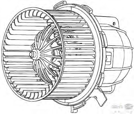 Ventilator, habitaclu 8EW 351 040-251 BEHR HELLA SERVICE - Motor ventilator/piese