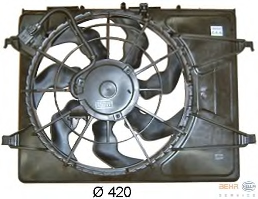 Ventilator, radiator 8EW 351 043-351 BEHR HELLA SERVICE - Gmv (electroventilator ) Ventilator, radiator 8EW 351 043-351 BEHR HELLA SERVICE - Gmv (electroventilator )