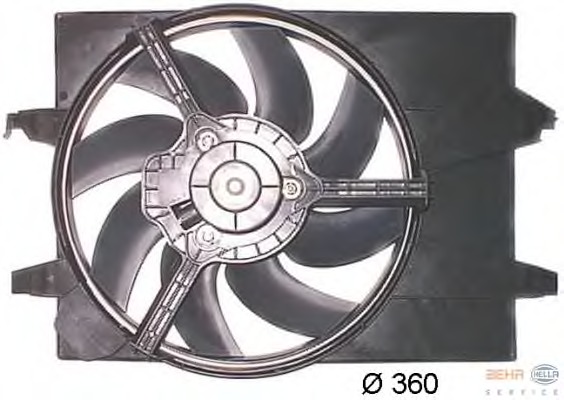 Ventilator, radiator 8EW 351 043-671 BEHR HELLA SERVICE - Gmv (electroventilator ) Ventilator, radiator 8EW 351 043-671 BEHR HELLA SERVICE - Gmv (electroventilator )
