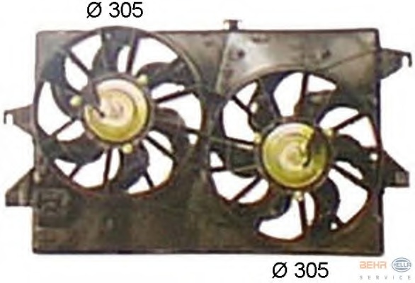 Ventilator, radiator 8EW 351 044-441 BEHR HELLA SERVICE - Gmv (electroventilator ) Ventilator, radiator 8EW 351 044-441 BEHR HELLA SERVICE - Gmv (electroventilator )