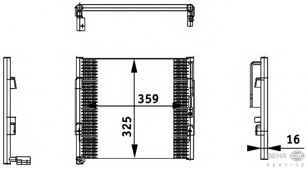 Condensator, climatizare 8FC 351 035-731 BEHR HELLA SERVICE - Radiator clima Condensator, climatizare 8FC 351 035-731 BEHR HELLA SERVICE - Radiator clima