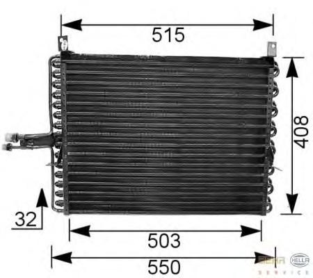 Condensator, climatizare 8FC 351 035-751 BEHR HELLA SERVICE - Radiator clima Condensator, climatizare 8FC 351 035-751 BEHR HELLA SERVICE - Radiator clima